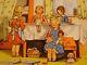 Ancien Carte Livret Couture Pop-up Relief Poupée Ours Enfants Habits Années 1950