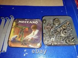 Ancien coffret MECCANO Constructeur d'avion N°1 -Très incomplet defauts boiteA
