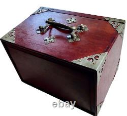 Ancien coffret début 20ème- jeu de MAH-JONG impérial Tuiles os bambou