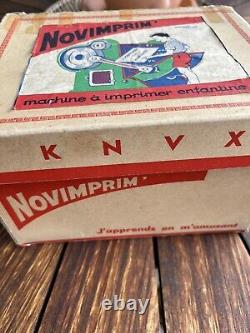 Ancien et Rare Jouet vintage Novimprim Mini Presse Imprimerie