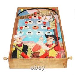 Ancien jeu / Flipper de table en bois modèle Far West / Cowboy