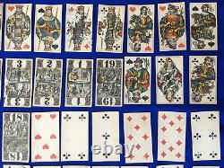 Ancien jeu de cartes C. L WUST karte card playing FRANKFURT 78 complet