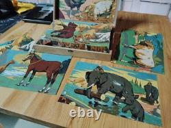 Ancien jeu de cubes (24 cubes) fin 19e début 20e S