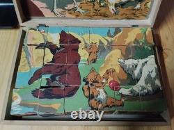 Ancien jeu de cubes (24 cubes) fin 19e début 20e S