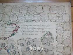 Ancien jeu de l oie tableau chronologique et historique des rois de France 1776