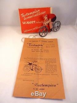 Ancien jeu jouet scientifique Cycliste TARTEMPION Le Merveilleux 1947 lépine