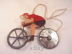 Ancien jeu jouet scientifique Cycliste TARTEMPION Le Merveilleux 1947 lépine