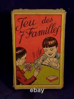 Ancien jeu sept 7 familles artisans + boîte + notice Imp. FRANOZ 1920 Rémifat