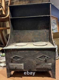 Ancien jeux jouet poupée ancienne cuisiniere poil a bois XIXe metal antique doll