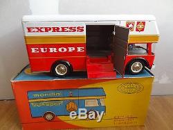 Ancien jouet Camion transport EXPRESS EUROPE JOUSTRA Boîte état neuf 1965 No CIJ
