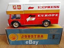 Ancien jouet Camion transport EXPRESS EUROPE JOUSTRA Boîte état neuf 1965 No CIJ