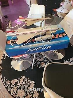 Ancien jouet concorde / Air France / tôle Joustra télécommandé avec boîte