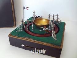 Ancien jouet de bistrot CHEVEAUX TIERCE TURFISTE fonctionne en malette