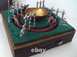 Ancien jouet de bistrot CHEVEAUX TIERCE TURFISTE fonctionne en malette