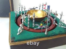 Ancien jouet de bistrot CHEVEAUX TIERCE TURFISTE fonctionne en malette