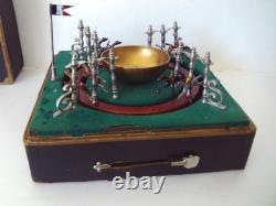 Ancien jouet de bistrot CHEVEAUX TIERCE TURFISTE fonctionne en malette