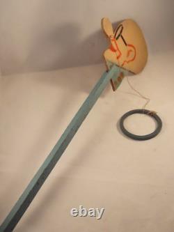 Ancien jouet jeu d'anneau bois PYF-ARY Pr Nimbus savant BD DAIX Mundi année 40