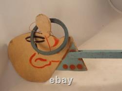 Ancien jouet jeu d'anneau bois PYF-ARY Pr Nimbus savant BD DAIX Mundi année 40