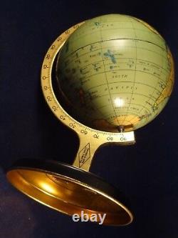 Ancien jouet tôle mappemonde globe terrestre England 1940 Boîte d'origine