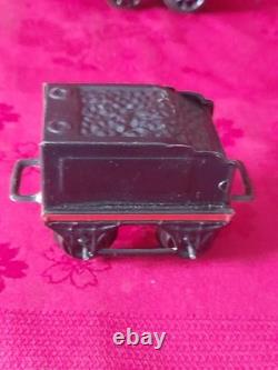 Ancien petit train en tôle avec circuit et boite d'origine distler germany