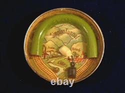 Ancien rare jeu d'adresse patience café train rails tunnel Germany Années 20
