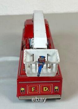 Ancien vintage jeux, jouet Sh Horikawa Japon camion de pompier collection