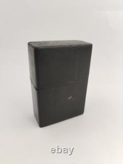 Ancienne Boite De Cartes Napoléon III 3 Noir Laqué Jeux Ancien Jeu Carte
