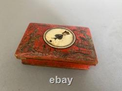 Ancienne Boite De Jeu De Quadrille XVIII S