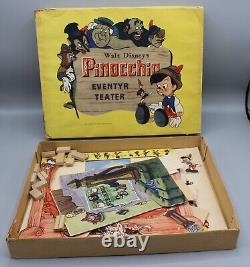 Ancienne Boite Jeux Walt Disney Pinocchio Eventyr Teater Theatre 1940