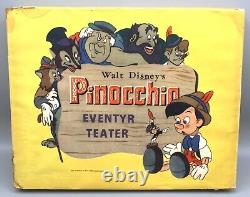 Ancienne Boite Jeux Walt Disney Pinocchio Eventyr Teater Theatre 1940