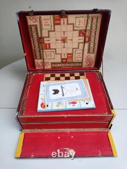Ancienne Mallette de Jeux Caisse Le Nain Jaune Circa 1900
