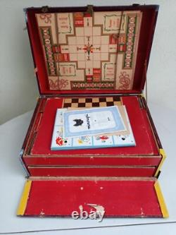 Ancienne Mallette de Jeux Caisse Le Nain Jaune Circa 1900