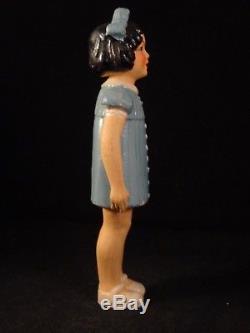 Ancienne rare poupée fillette terre de pipe composition France années 30 Gégé
