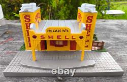 Ancienne station service en résine NOREV 1/43e Shell Relais N°5 boîte d'origine