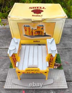 Ancienne station service en résine NOREV 1/43e Shell Relais N°5 boîte d'origine