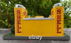 Ancienne station service en résine NOREV 1/43e Shell Relais N°5 boîte d'origine