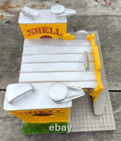 Ancienne station service en résine NOREV 1/43e Shell Relais N°5 boîte d'origine