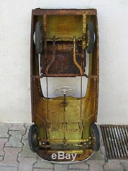 Ancienne voiture à pédales MG CITROEN DS 1960 pedal car morellet guerineau jouet