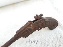 Antique Rare Cracker Marqué Breveté Jouet Gun-Working, Allemagne