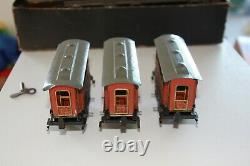 Antique rare Issmayer tin train set germany No bing marklin jep
