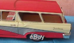 Asahi Atc Tin Toy Japan Ford Fairlane 1959 Ranch Wagon Tole Friction 35 CM 333 J