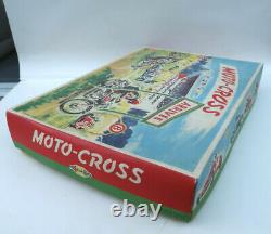 Assemblo Auto Moto-Cross Tres beau jeu de Course 27x39 Cm France 1950