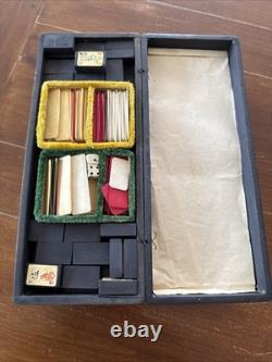 Authentique Jeu mah-jong Début XXe Bois Complet