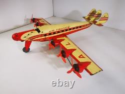 Avion Joustra ALBA Air France à moteur à clé Ultra Rare 6 hélices+éclairage