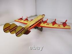 Avion Joustra ALBA Air France à moteur à clé Ultra Rare 6 hélices+éclairage