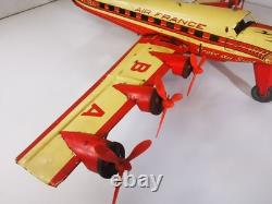 Avion Joustra ALBA Air France à moteur à clé Ultra Rare 6 hélices+éclairage