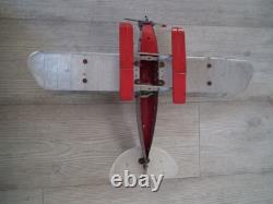 Avion. Tole. MECCANO. CONSTRUCTEURS D'AVION. GRAND HYDRAVION BIPLAN