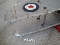 Avion. Tole. MECCANO. CONSTRUCTEURS D'AVION. GRAND HYDRAVION BIPLAN