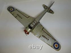 Avion tole. À friction. Monoplan à ailes repliables METTOY 1951