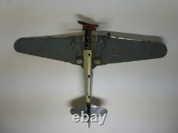 Avion tole. À friction. Monoplan à ailes repliables METTOY 1951